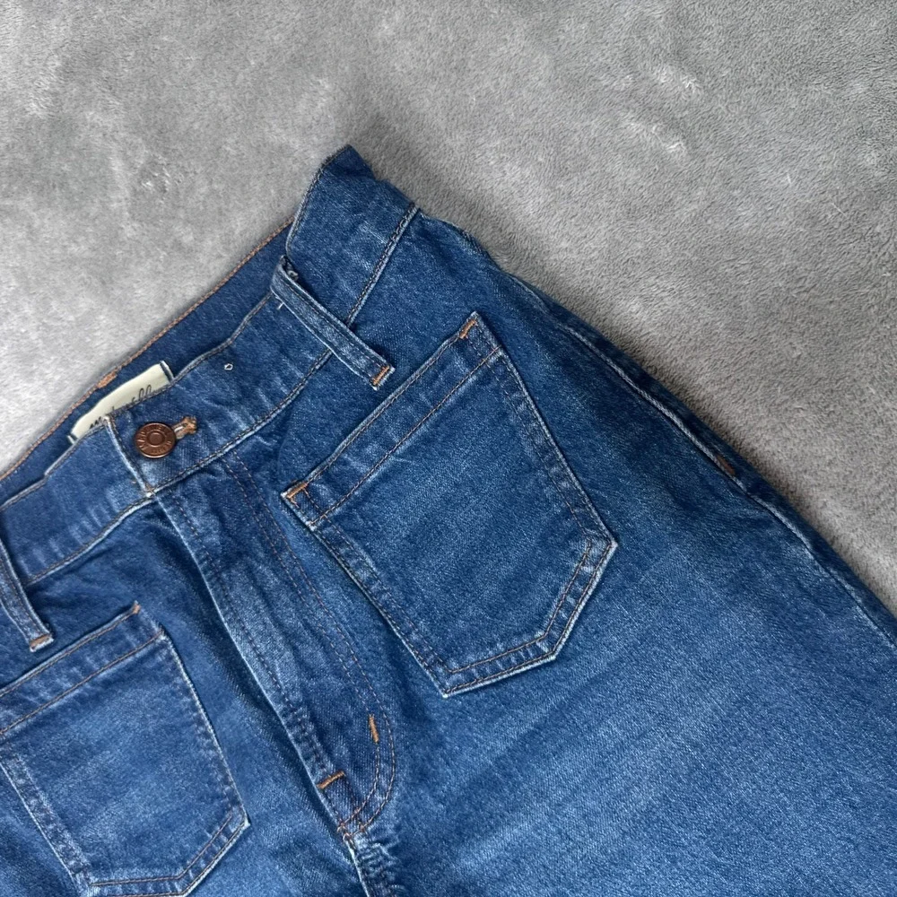 Madewell Jeans Women 25 Denim The Perfect Vintage Wide Leg Patch Pockets Trouser - Picture 4 of 14